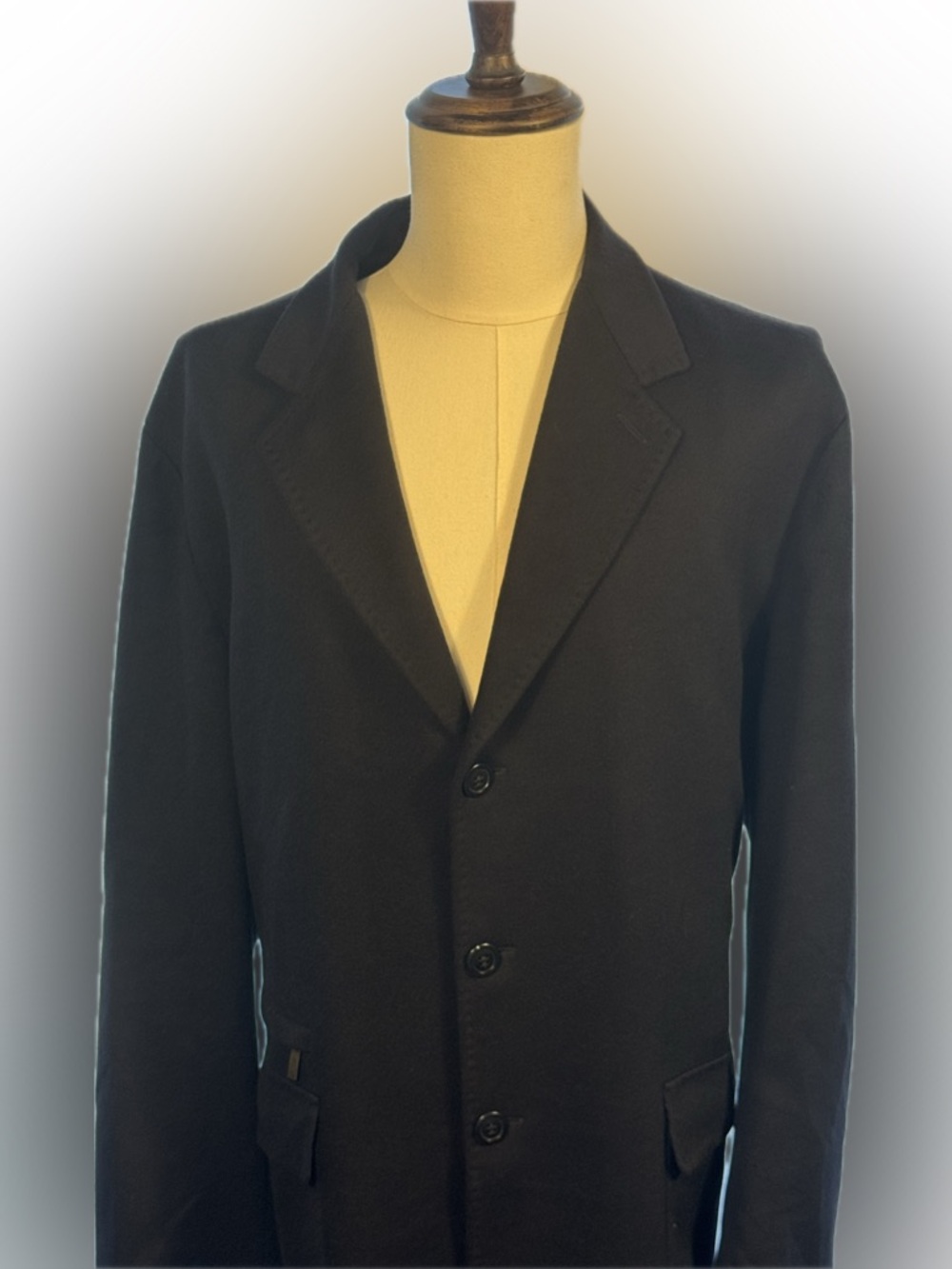 Ermenegildo Zegna Dark Navy Blue Cashmere  Blazer w/Branded Metal Tab. Size XXXL